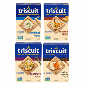 Triscuit Whole Grain Wheat Crackers 4 Flavor Variety Pack, 4 Boxes @ Amazon