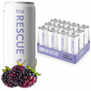 Tru Rescue Seltzer, Hydration Detox Drinks Sparkling Water, 12oz (Pack of 12) @ Amazon