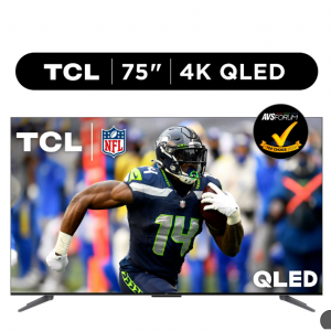 $301 off TCL 75” Class Q Class 4K QLED HDR Smart TV with Google TV, 75Q750G @Walmart