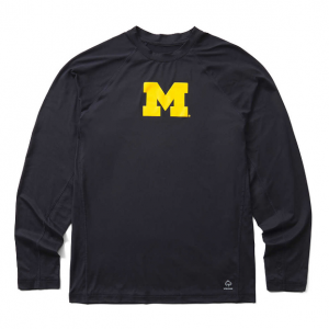 Wolverine Men's Wolverine X Valiant University Of Michigan Sun-stop Eco Long Sleeve Tee 套頭衫