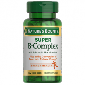 Nature's Bounty Super B Complex with Vitamin C & Folic Acid, 150 tablets @ Amazon