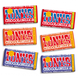 Tony's Chocolonely 黑巧克力3款口味综合装 6.35 oz 6板 @ Amazon