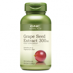 GNC Herbal Plus Grape Seed Extract 300MG - 100 Capsules (100 Servings) @ Amazon