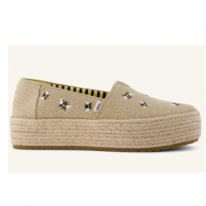 30% Off Valencia Bienen-Stickerei Plateau-Espadrille @ TOMS DE