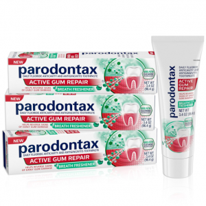 Parodontax Active Gum Repair Breath Freshener Toothpaste, 3x3.4 oz @ Amazon