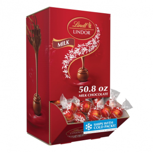 Lindt LINDOR Milk Chocolate Candy Truffles, 50.8 oz., 120 Count @ Amazon