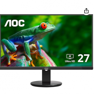 Amazon.com - AOC U2790VQ 27" 4K IPS 108% sRGB 显示器 ，7.2折