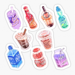 饮料贴纸
