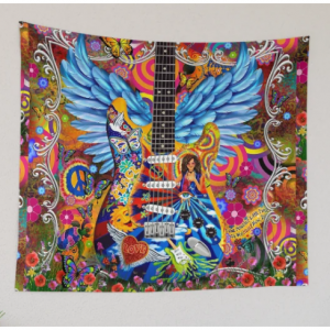 自由摇滚吉他丝巾挂画Juleez Tapestry