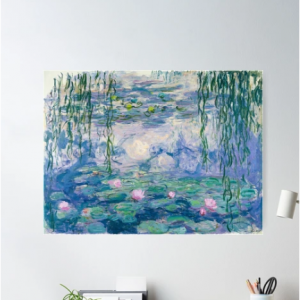 睡莲克劳德莫奈风海报