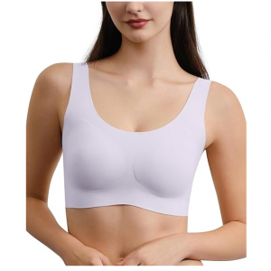 50% Off Ubras Women's OneSize Wireless Seamless Vest Bras Full Coverage Comfort Revelution