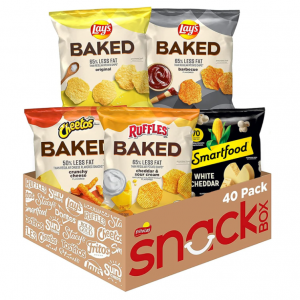 Frito Lay Baked & Popped Mix Variety Pack, (Pack of 40) @ Amazon