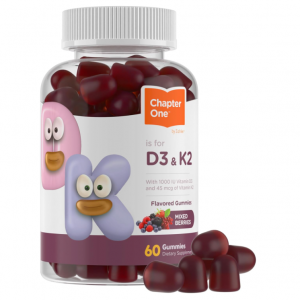 Zahler Chapter One Vitamin D3 K2 Gummies, 60 Gummies @ Amazon