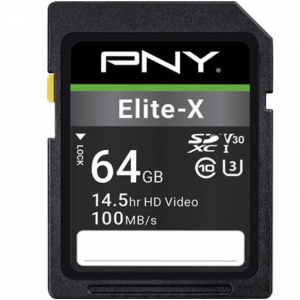 $7 off PNY Technologies Elite-X 64GB Class 10 UHS-I SDXC Flash Memory Card @Adorama