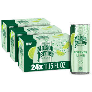 Maison Perrier Forever Lime Flavored Sparkling Water, 11.15 Fl Oz Cans, 8 Count, 3 Pack @ Amazon