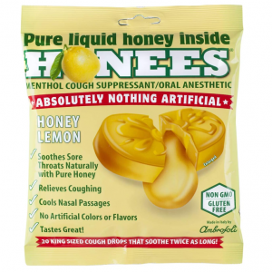 Honees Honey Lemon Cough Drops - 20-Piece @ Amazon