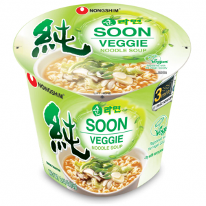 Nongshim Soon Instant Vegan Ramen Noodle Soup Cup, 6 Pack @ Amazon