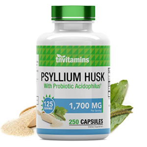 TNVitamins 洋車前子殼膠囊 1700mg 250粒 含益生菌嗜酸乳杆菌