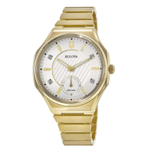 BULOVA Curv Gold PVD Steel Women's Watch 97P136