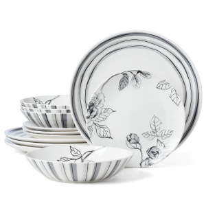 50% OFF Oneida Sketchbook 12 Piece Dinnerware Set