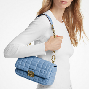 54% Off Tribeca Large Quilted Leather Shoulder Bag @ Michael Kors