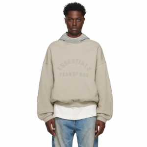 57% Off FEAR OF GOD ESSENTIALS Gray Bonded Hoodie @ SSENSE