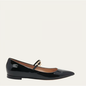GIANVITO ROSSI Ribbon Jane Flats