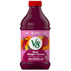 V8 Beet Ginger Lemon 100% Vegetable Juice, 46 fl oz Bottle @ Amazon