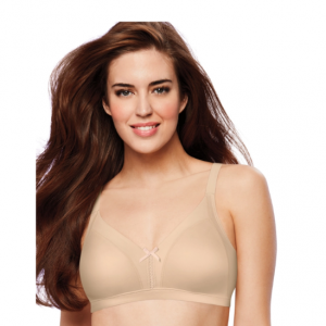 66% Off Bali Double Support Soft Touch Back Smoothing Wirefree Bra @ One Hanes Place