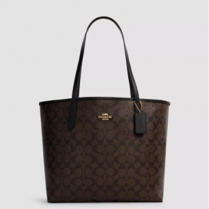 COACH OUTLET City Tote In Signature Canvas