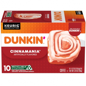 Dunkin' Cinnamania Flavored Coffee, 60 Keurig K-Cup Pods @ Amazon