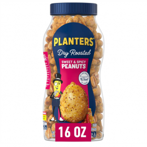 PLANTERS Sweet and Spicy Peanuts, 16oz Jar @ Amazon