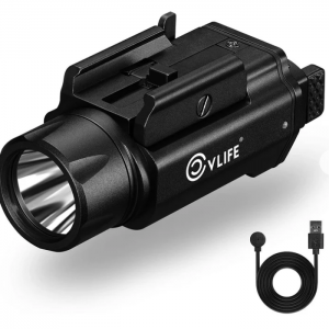 $5 off CVLIFE 1500 Lumens Pistol Flashlight Magnetic Rechargeable @CVLIFE