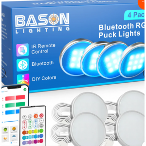 5% off BASON Puck Lights with Bluetooth APP Control @BASON Lighting