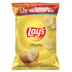 Lay's Classic Potato Chips Snack Chips, 8 oz @ Walmart