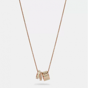 Coach Signature Enamel Necklace
