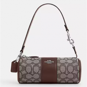 Coach Nolita Barrel Bag In Signature Jacquard