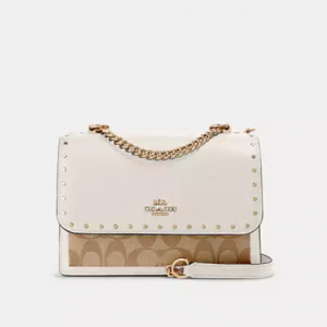 Coach Klare Crossbody Bag In Signature Canvas With Rivets
