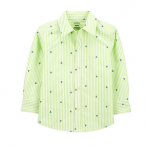 83% Off Toddler Sailboat Button-Down Shirt @ Carter's 