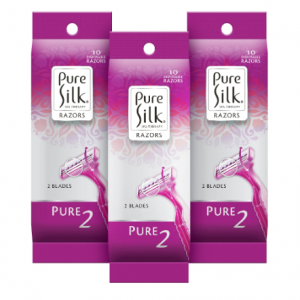 Pure Silk Pure 2 一次性刮毛刀超值套装（3 包/共 30 把刮毛刀）@ Pure Silk