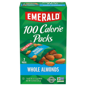 Emerald Nuts Whole Almonds 7ct (1-Pack), 100-Calorie Individual Packs @ Amazon