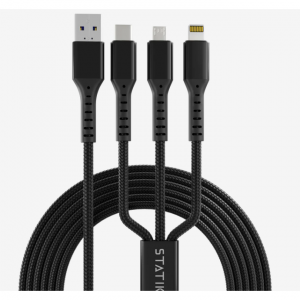 $9 off Omnicable 3-in-1 Cable | USB-C, Lightning, Micro-USB @Statik