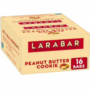 Larabar Peanut Butter Cookie, Gluten Free Vegan Fruit & Nut Bar, 16 Ct, 27.2 OZ @ Amazon