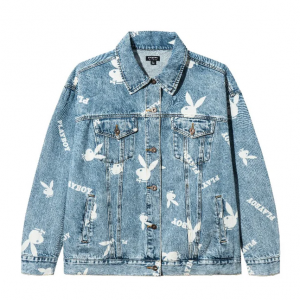 Playboy - Women's Playboy Bunny Denim Jacket for $60