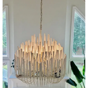 20% off Bohemian Tilda Loft Hanging Wood Chandelier @Toplightstore