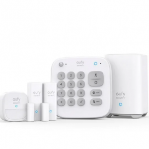 Walmart - eufy Security 5 件套家庭安全套件、Homebase、鍵盤、運動傳感器、進入傳感器全套，直降$50 