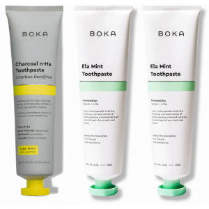 20% off + extra 10% off Charcoal Yuzu Mint Whitening n-Ha Toothpaste 3-pack @Boka 