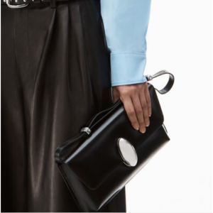 50% Off dome structured flap bag in leather @ Alexander Wang