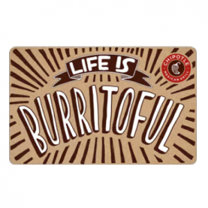 $25 Chipotle Gift Card @ eGifter