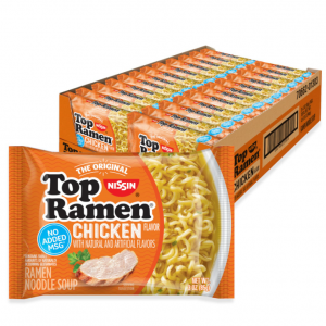 Nissin Top Ramen Noodle Soup, Chicken, 3 Ounce (Pack of 24) @ Amazon